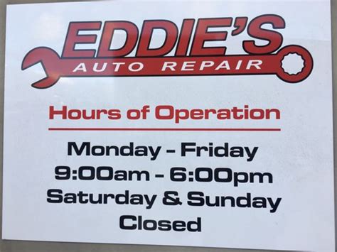 EDDIE’S AUTO SERVICE .